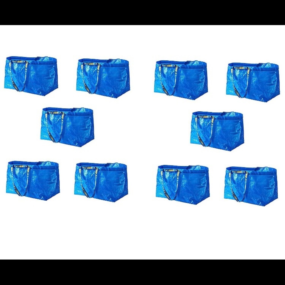 Ikea Frakta bags, 10 count